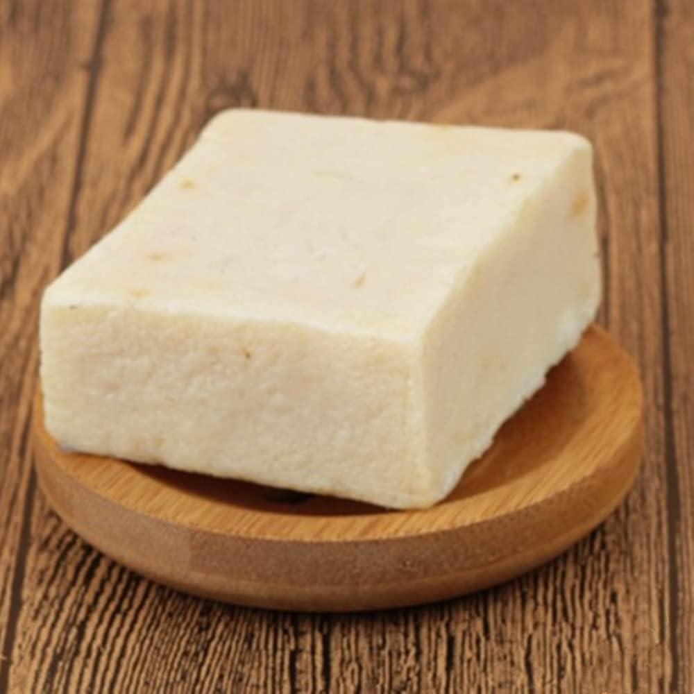 Soporte de Jabón Redondo de Bambú IUAQDP - 4 Piezas Autodrenantes