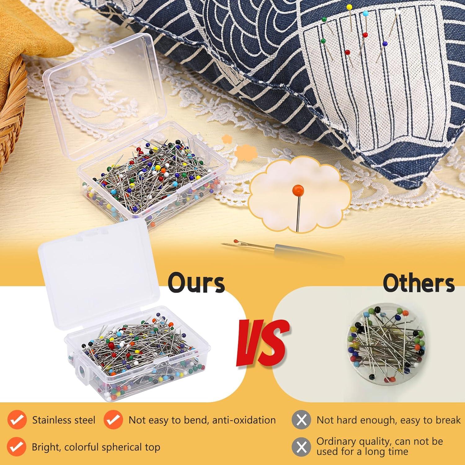 Kit de Alfileres de Coser Multicolor 300 Piezas 32mm ZLULARY