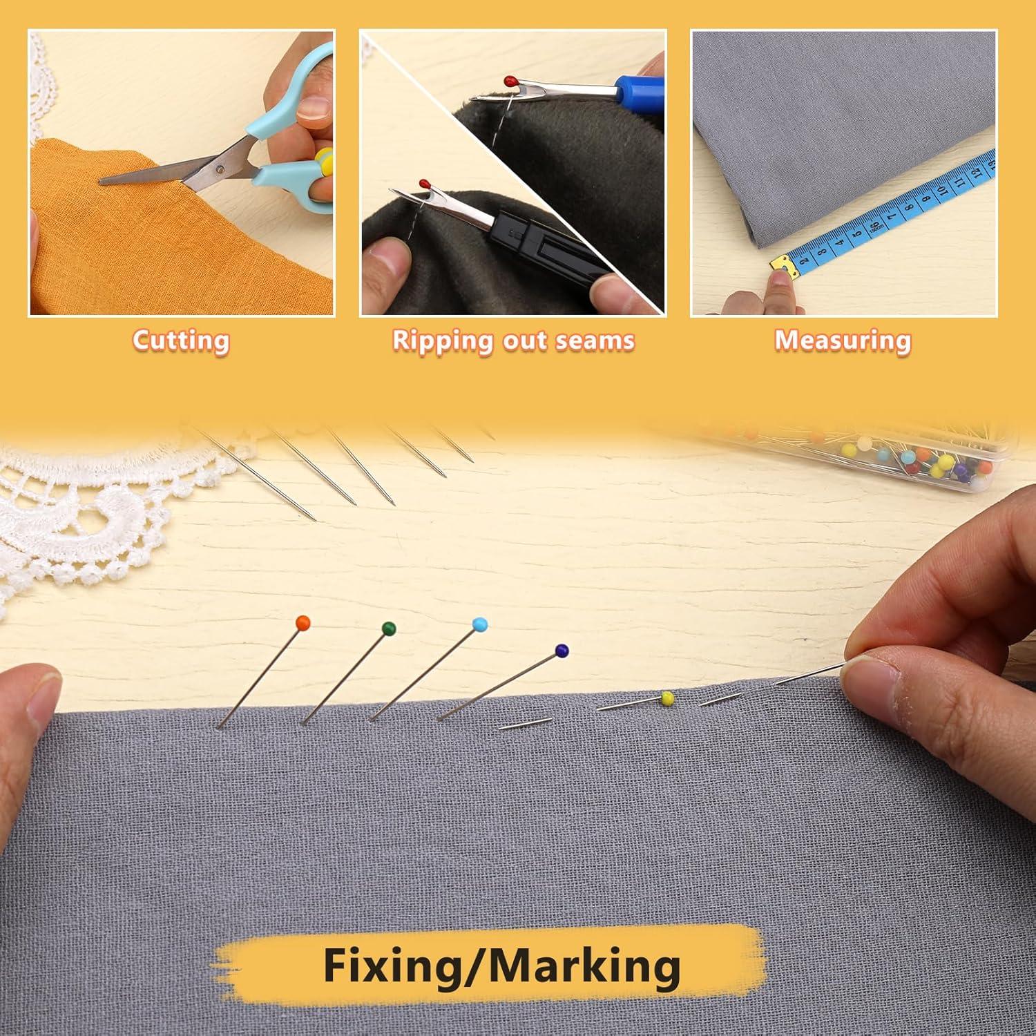 Kit de Alfileres de Coser Multicolor 300 Piezas 32mm ZLULARY