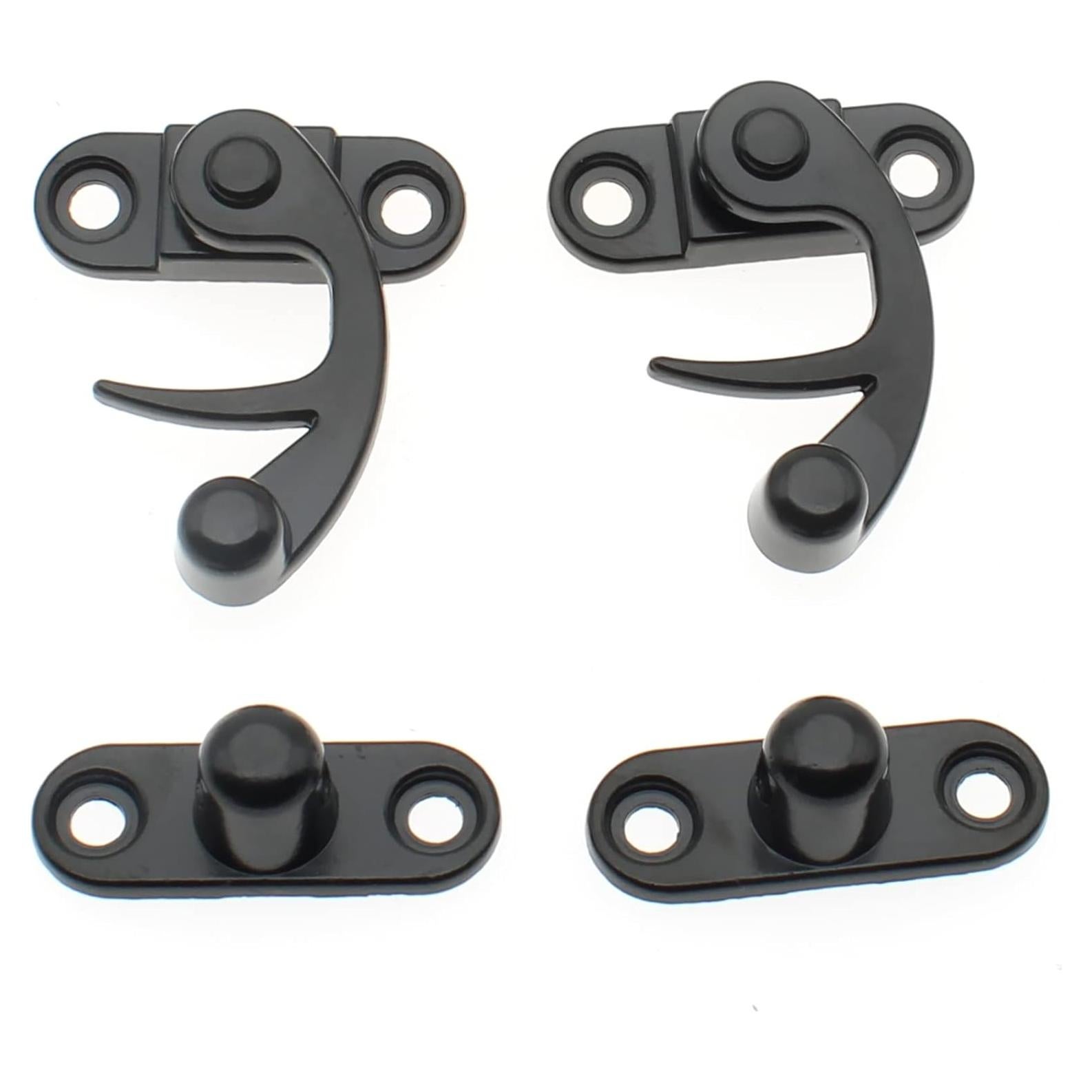 Cierre de gancho antiguo OZXNO 2 piezas 33x29mm zinc negro