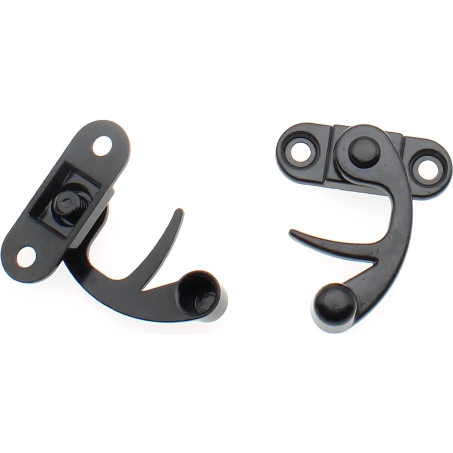 Cierre de gancho antiguo OZXNO 2 piezas 33x29mm zinc negro