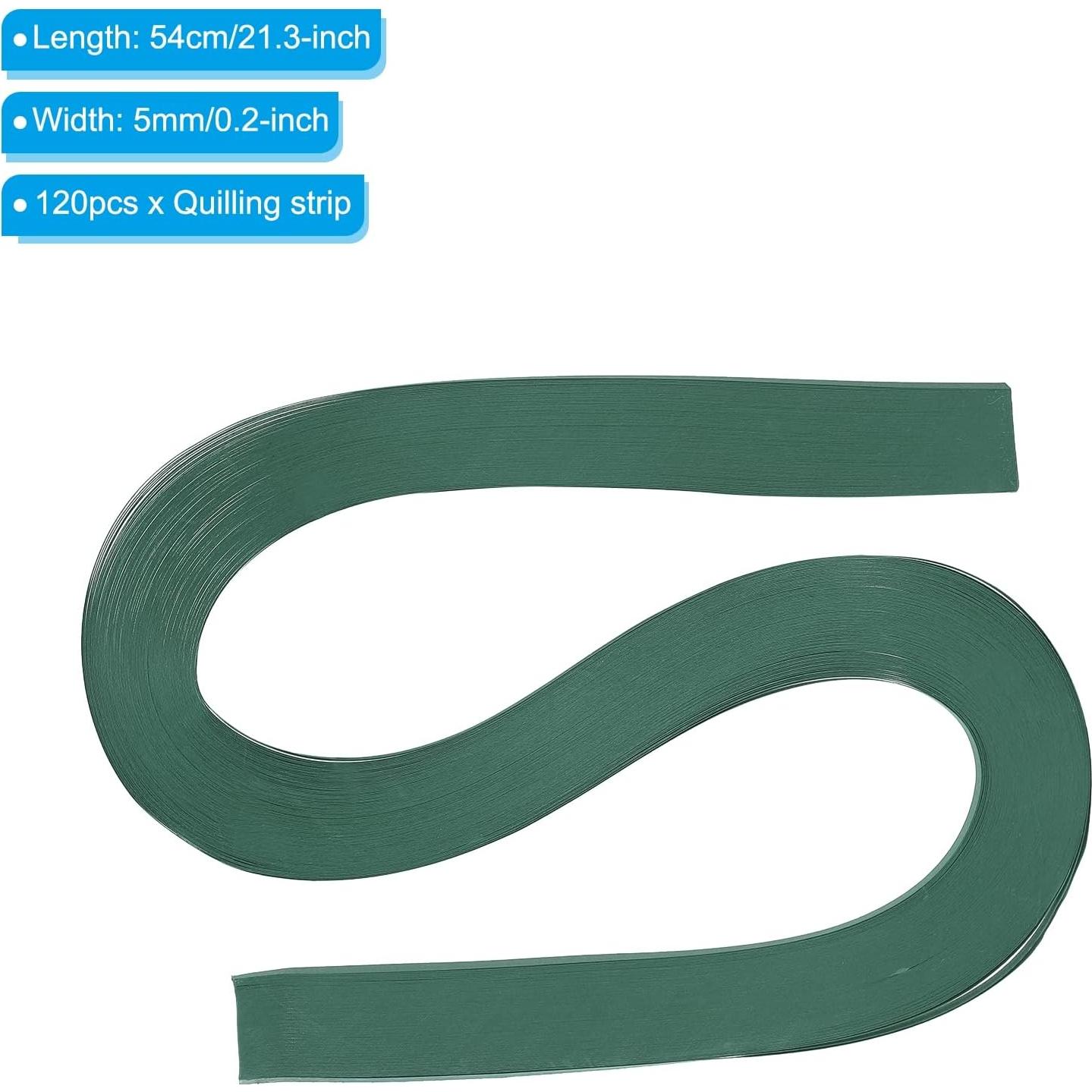 Tiras de Papel Quilling PATIKIL 120pcs 5mm Verde Militar