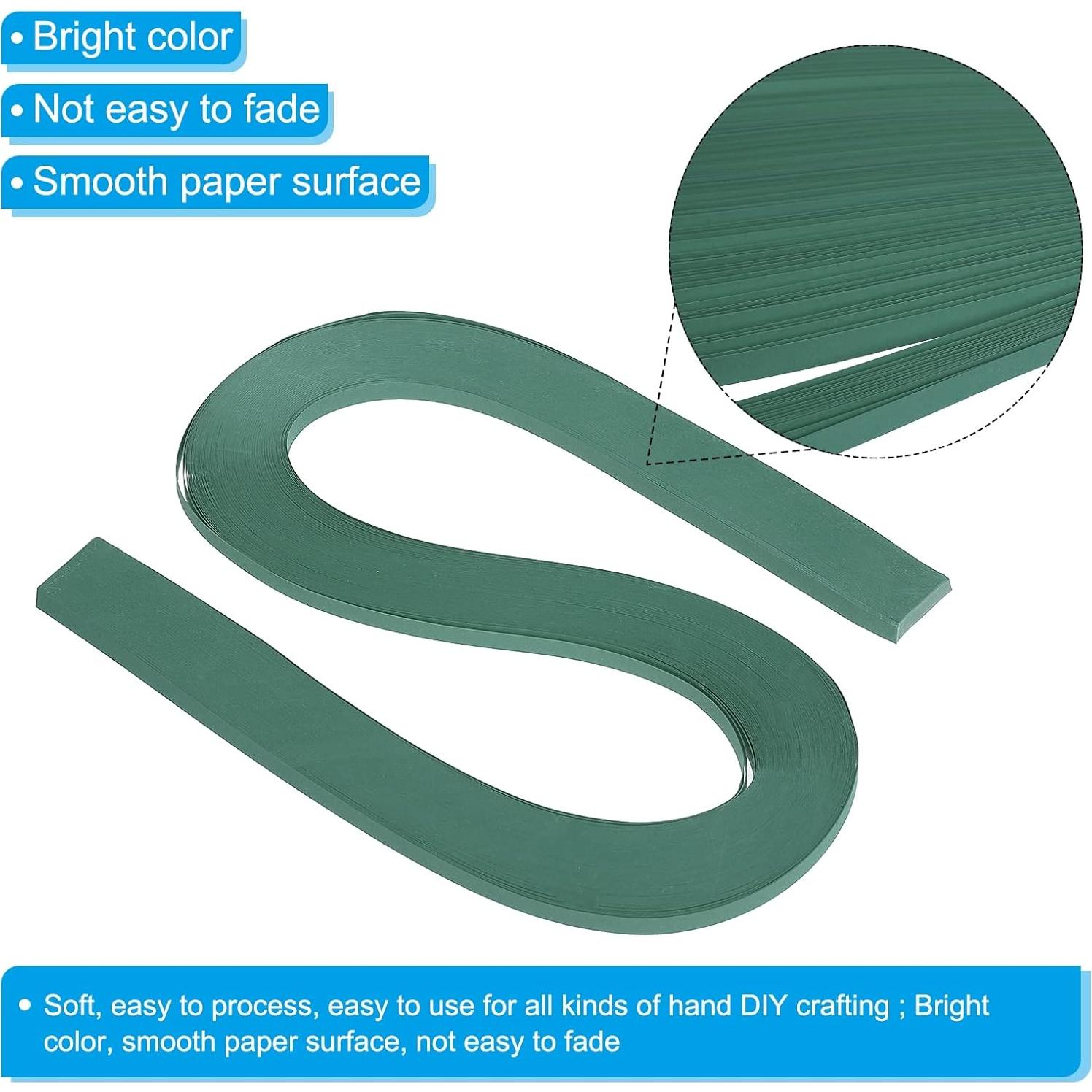 Tiras de Papel Quilling PATIKIL 120pcs 5mm Verde Militar