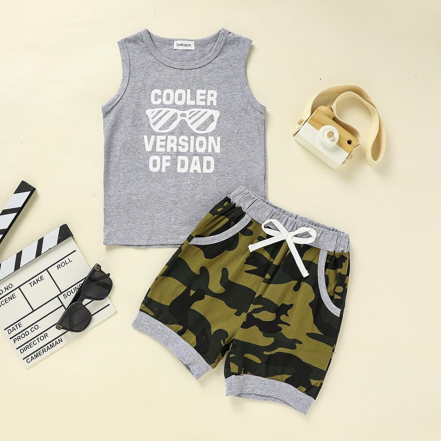 Conjunto Bebé Niño Sinhoon 2 Piezas Camiseta y Pantalón Corto