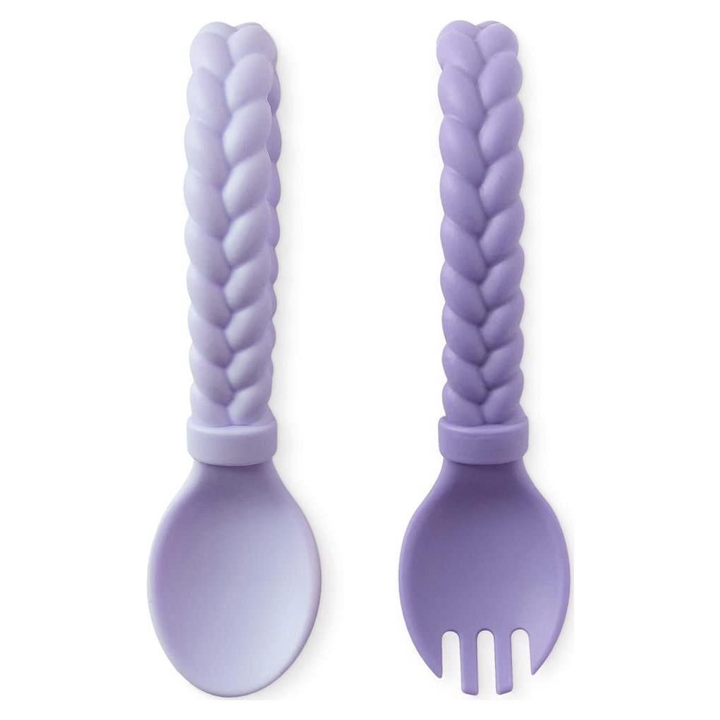 Conjunto de Cuchara y Tenedor de Silicona Itzy Ritzy - 2 Piezas