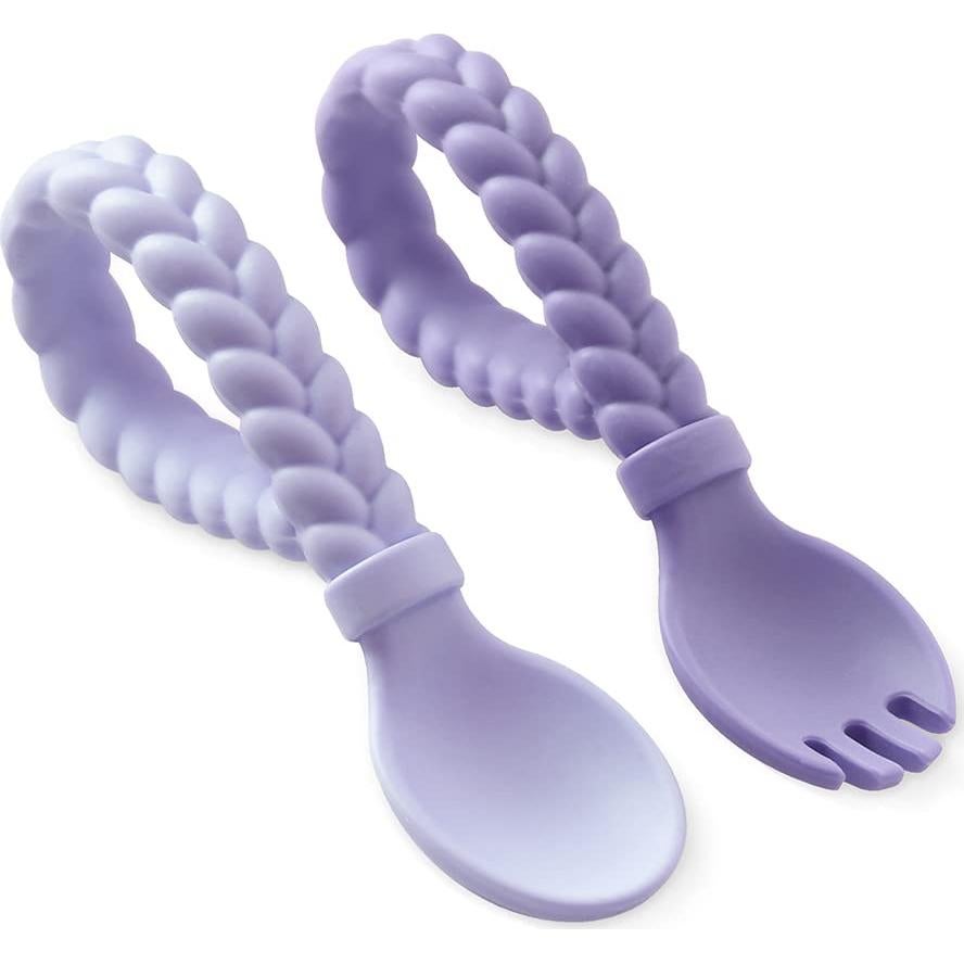 Conjunto de Cuchara y Tenedor de Silicona Itzy Ritzy - 2 Piezas