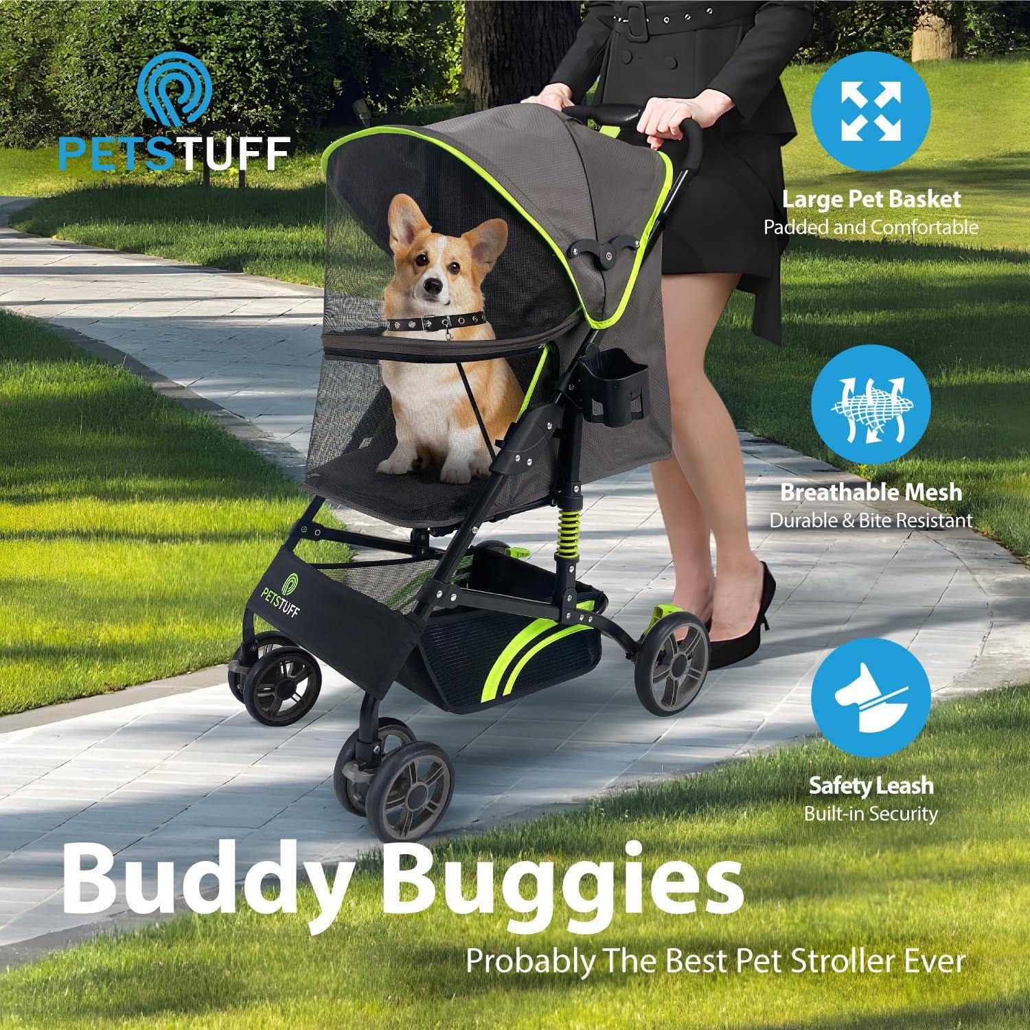 Carrito Plegable para Mascotas PETS TUFF 22" Azul - Hasta 13.6kg