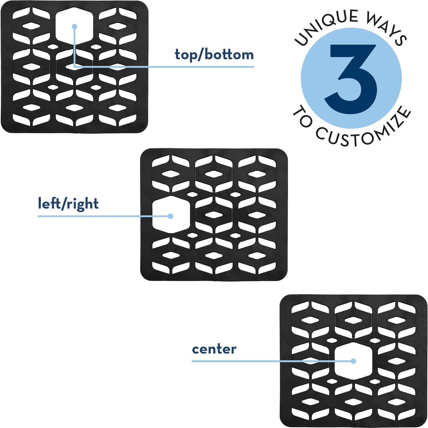 Alfombrilla Protectora para Fregadero S&T INC. Negra 28.7x32.4 cm