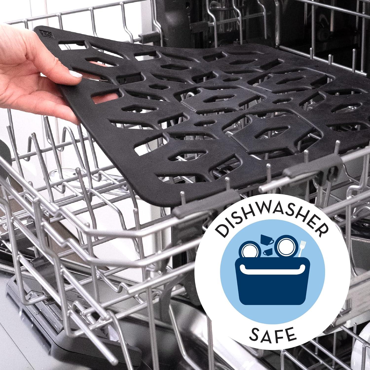 Alfombrilla Protectora para Fregadero S&T INC. Negra 28.7x32.4 cm