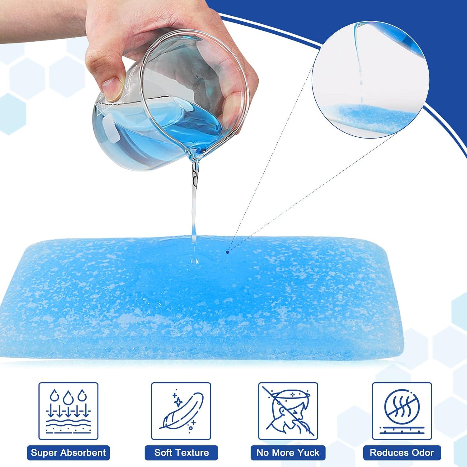 90 Almohadillas Absorbentes Kovevo para Inodoro de Cama 24x12 cm