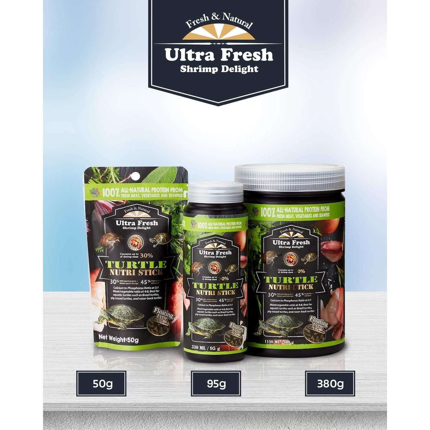 Alimento Acuático Ultra Fresh para Tortugas 95 g - Camarón Espada