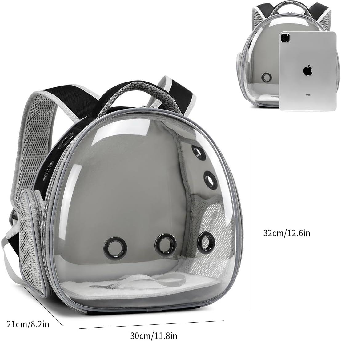 Transportador de Mochila para Dragón Barbudo uoopet Negro