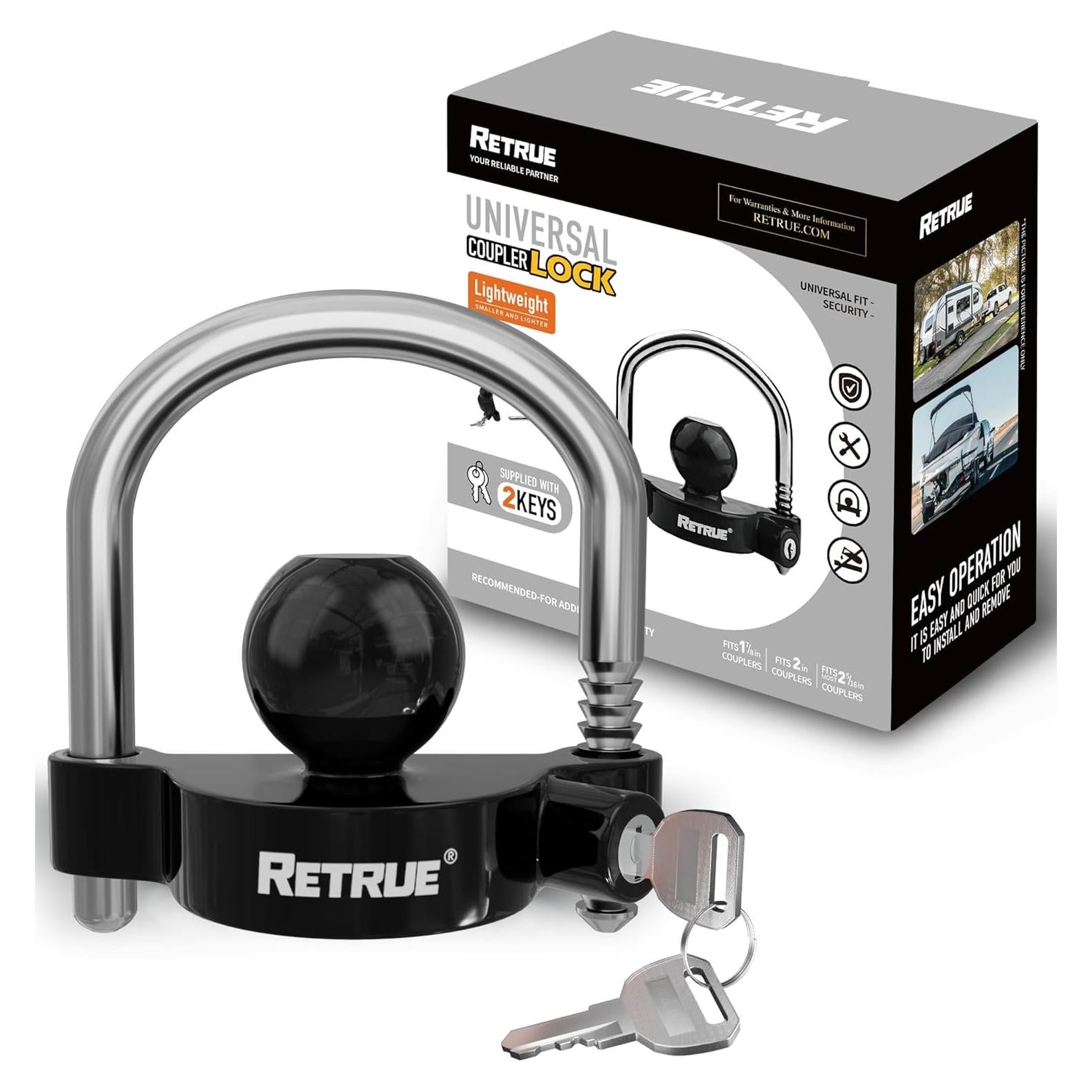 Cerradura Universal para Acoplador de Remolque RETRUE 0.69 kg