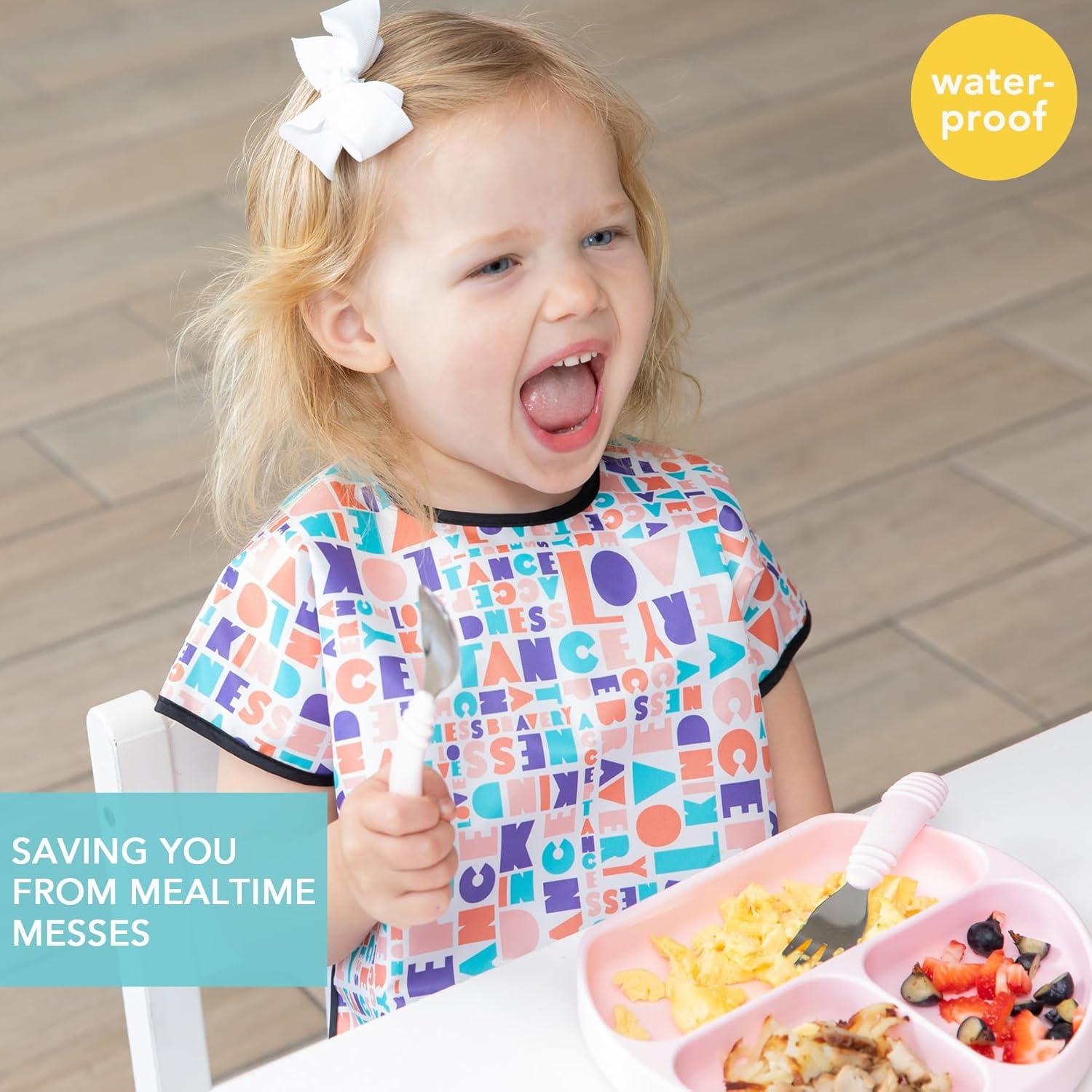 Babero Impermeable Bumkins Manga Corta 1-3 Años 38x36cm