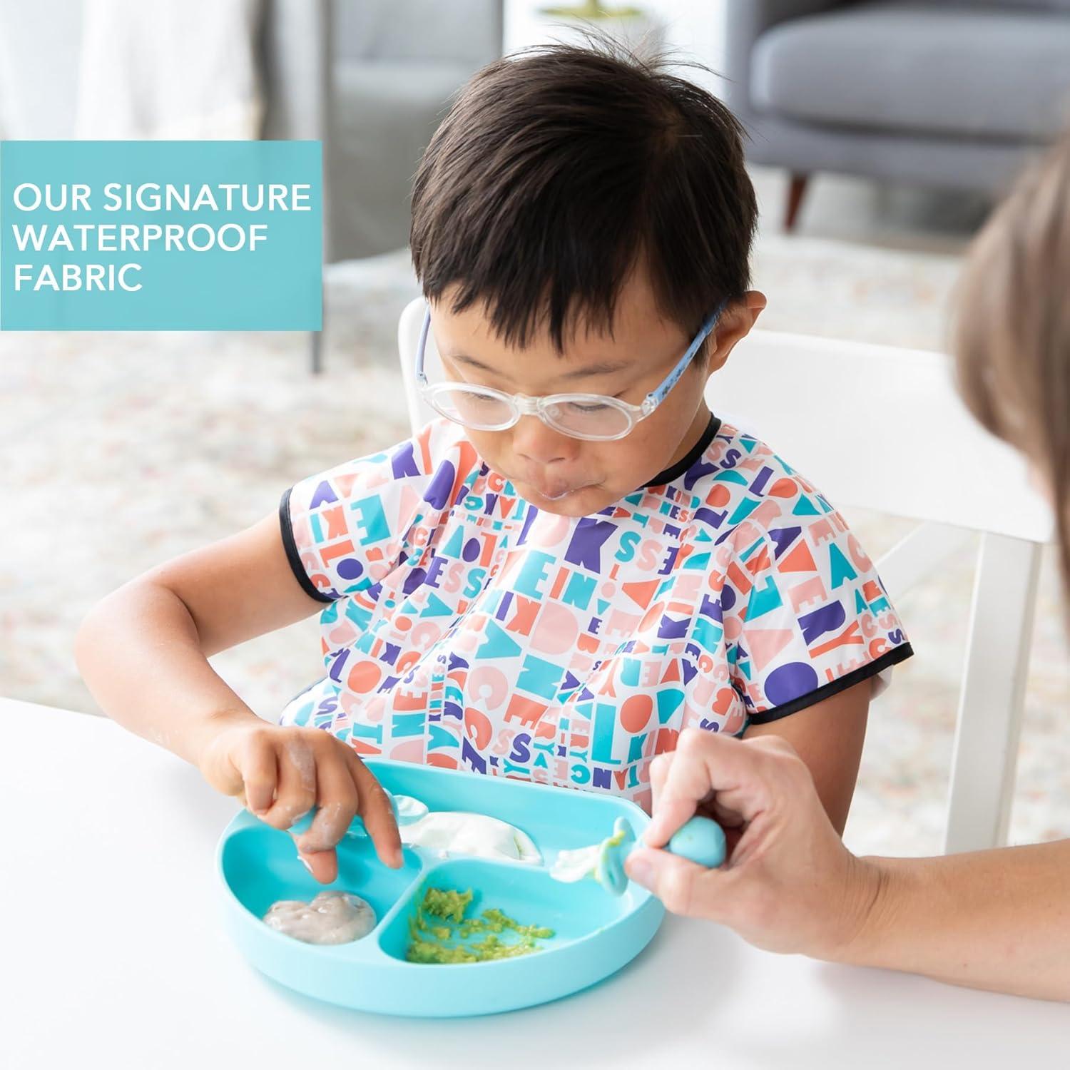 Babero Impermeable Bumkins Manga Corta 1-3 Años 38x36cm