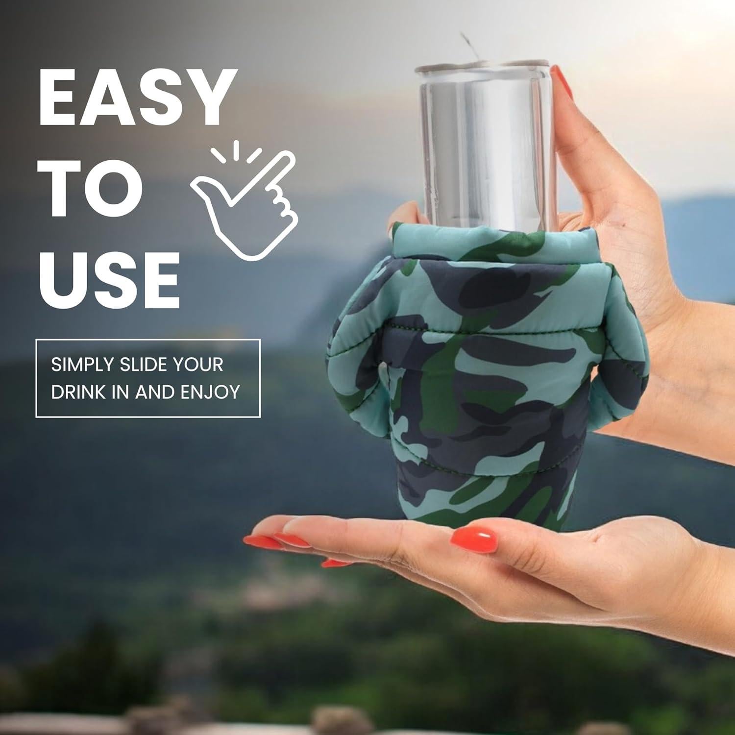 Chaleco Enfriador de Latas Gadgetime USA - Color Ejército