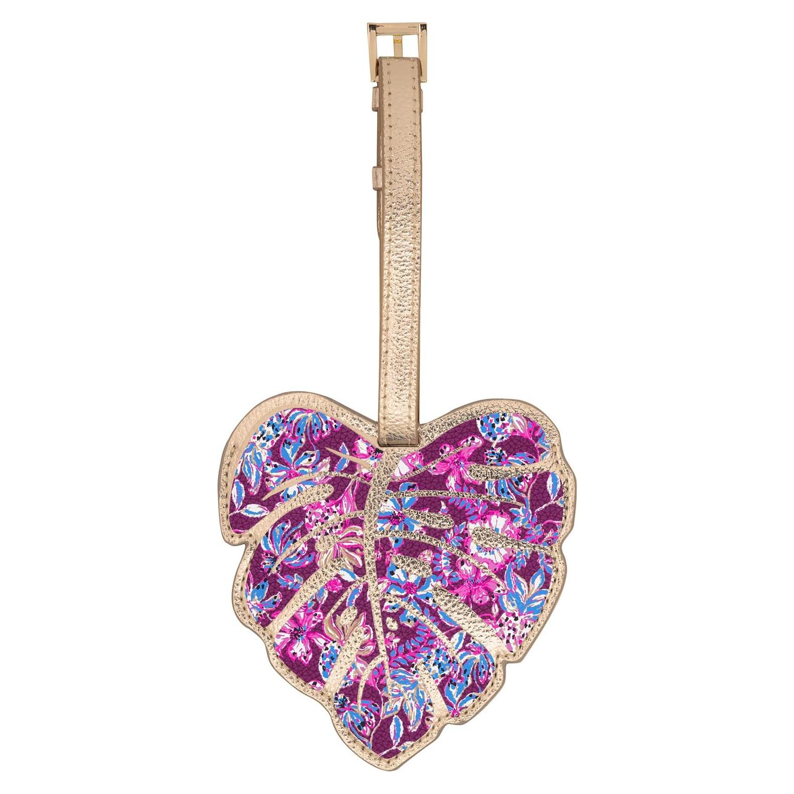 Etiqueta de Equipaje Lilly Pulitzer Cereza Amarena Cuero Vegano