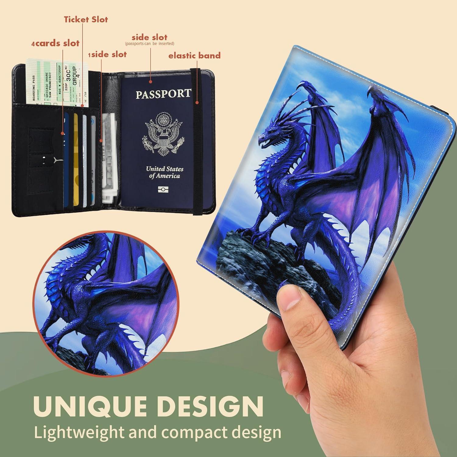 Funda de Pasaporte SOTWONSO con Bloqueo RFID y Ranuras