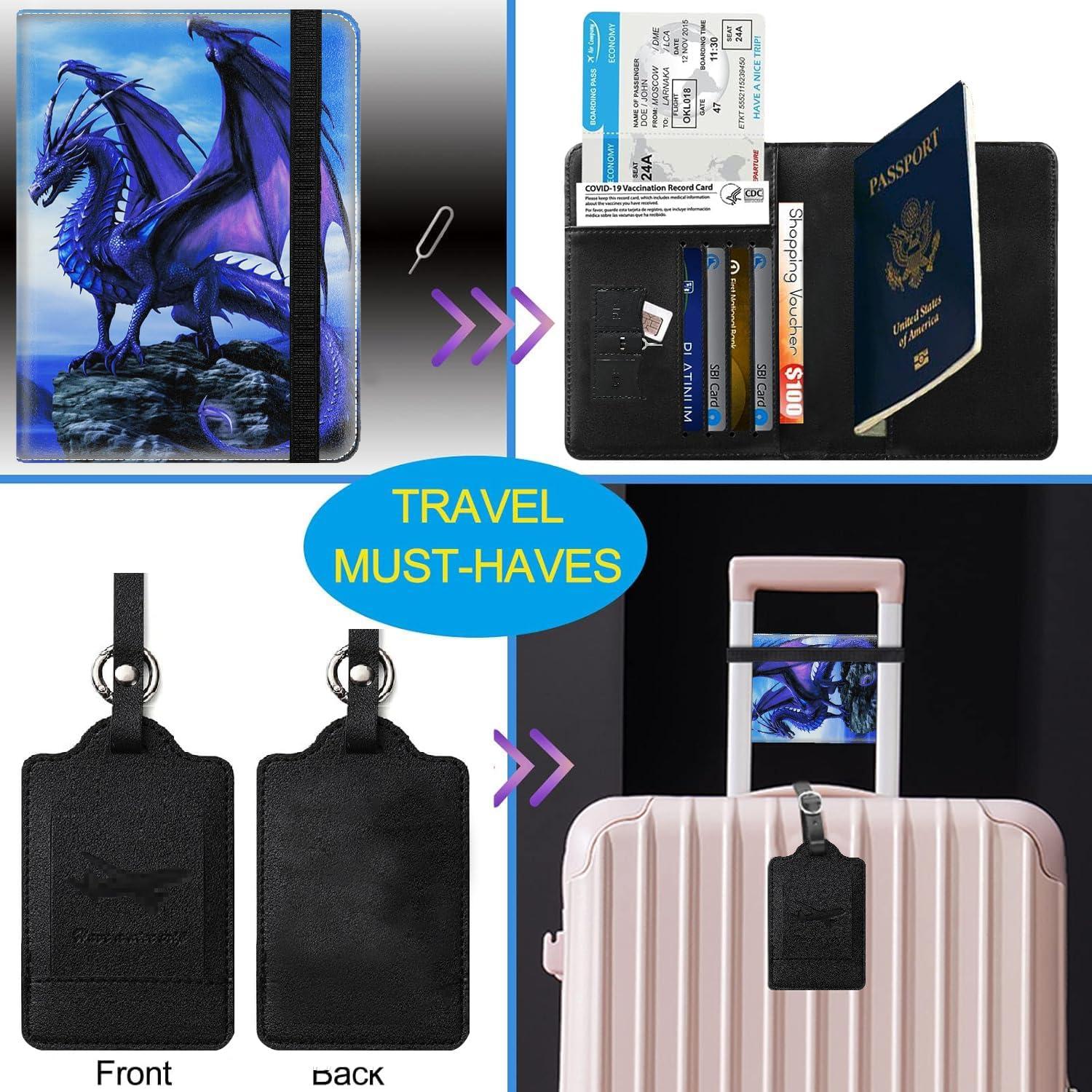 Funda de Pasaporte SOTWONSO con Bloqueo RFID y Ranuras