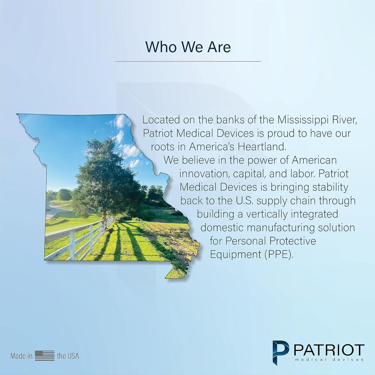 Máscaras Faciales Desechables Patriot | 50 Unidades Hipoalergénicas