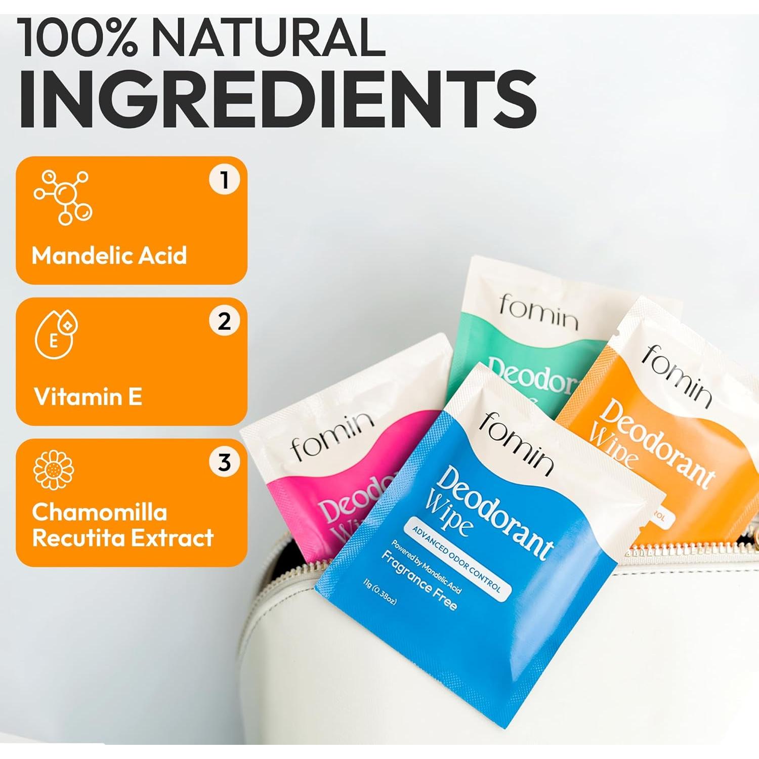 Toallitas Desodorantes FOMIN Armonía Cítrica 30 Unidades