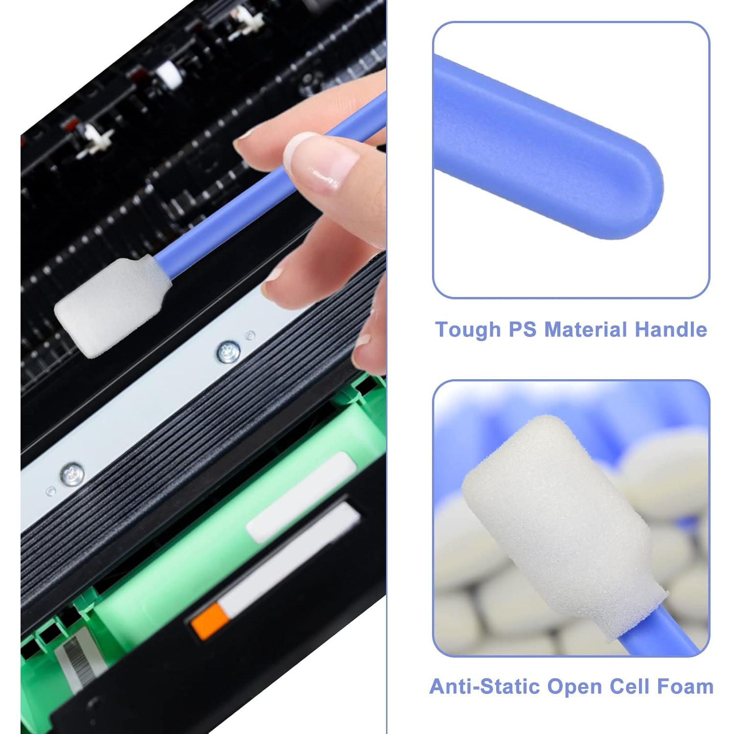 100 Palitos de Limpieza de Espuma Rectangulares Ziznba 128mm