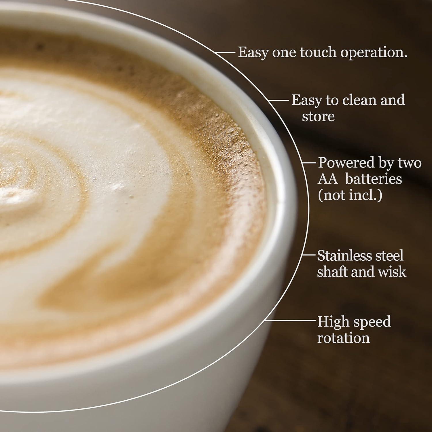 Espumador de Leche Eléctrico Rae Dunn Negro - Mezclador de Bebidas