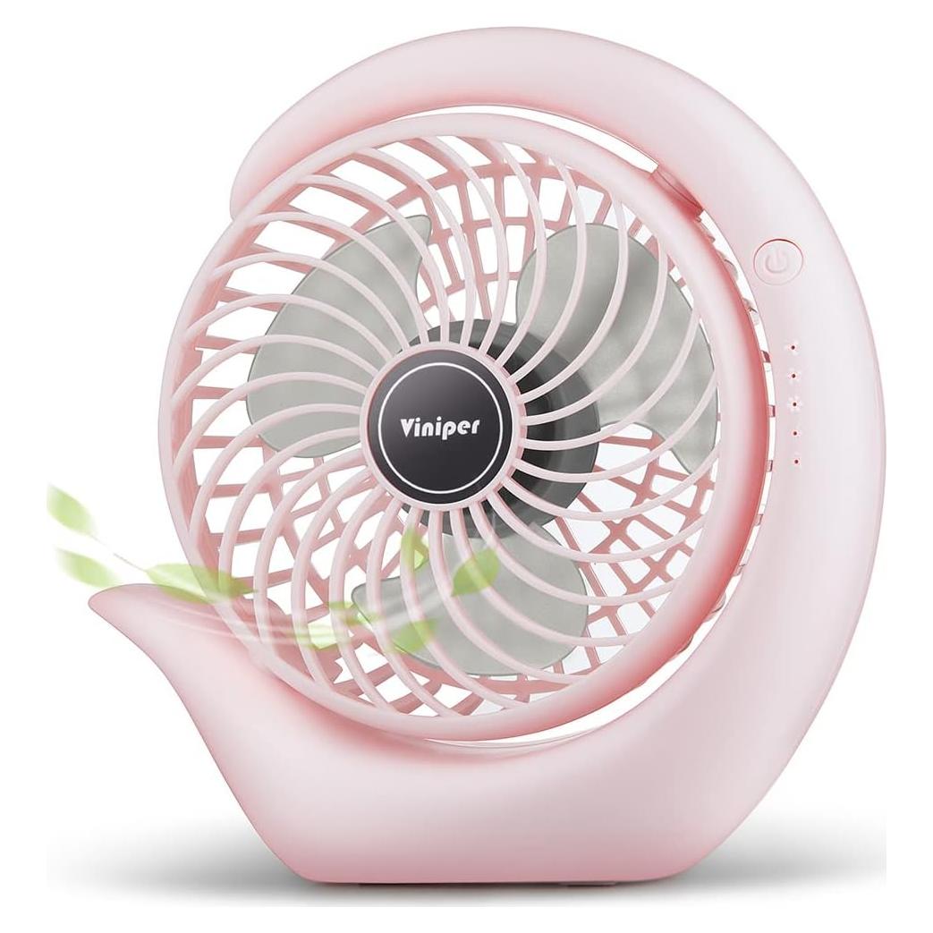 Ventilador Portátil Viniper ZLS-87 USB 3 Velocidades Rosa