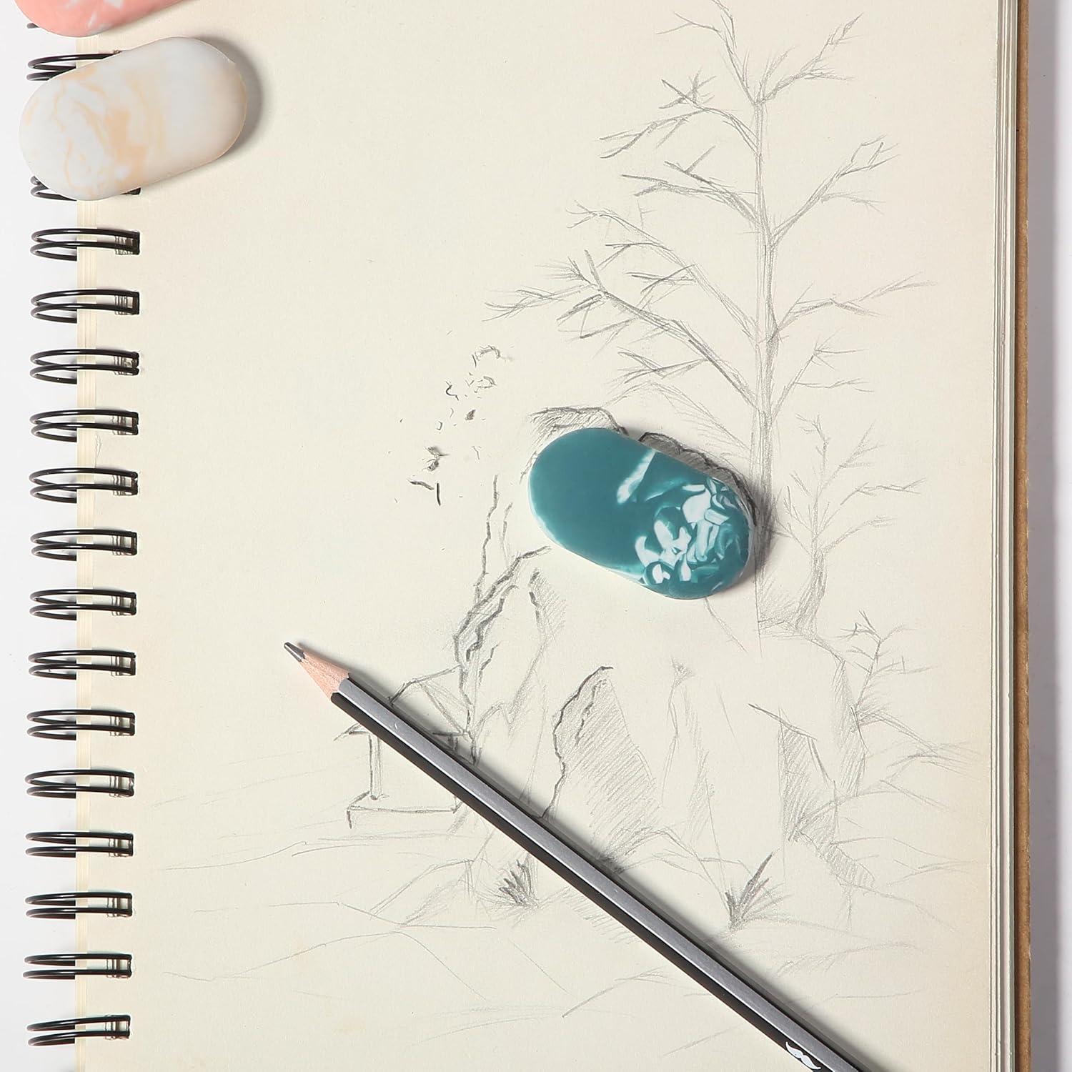 Borradores Mr. Pen 12 pcs Coral Océano Goma Sin Látex