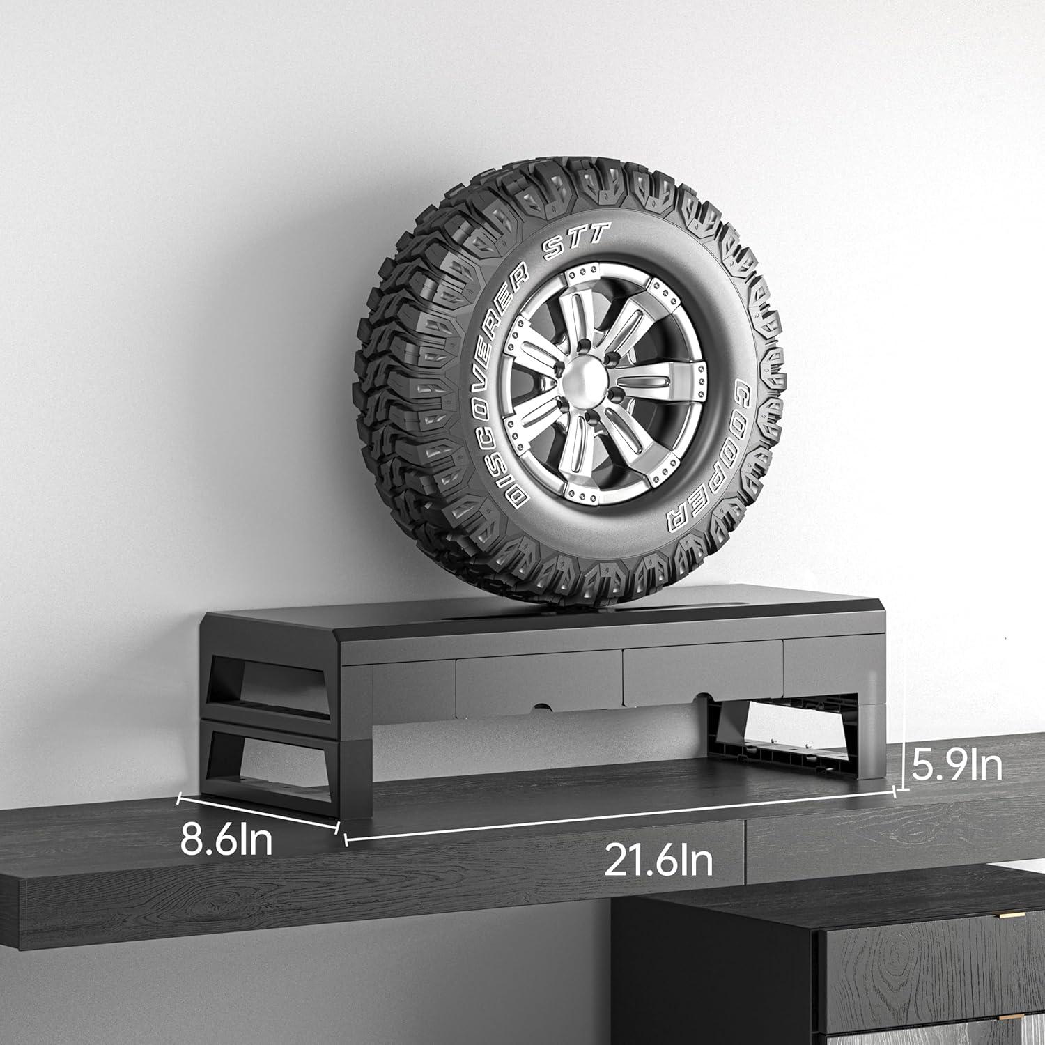 Soporte Elevador para Monitor Geckostroll con 2 Cajones 54.6 cm