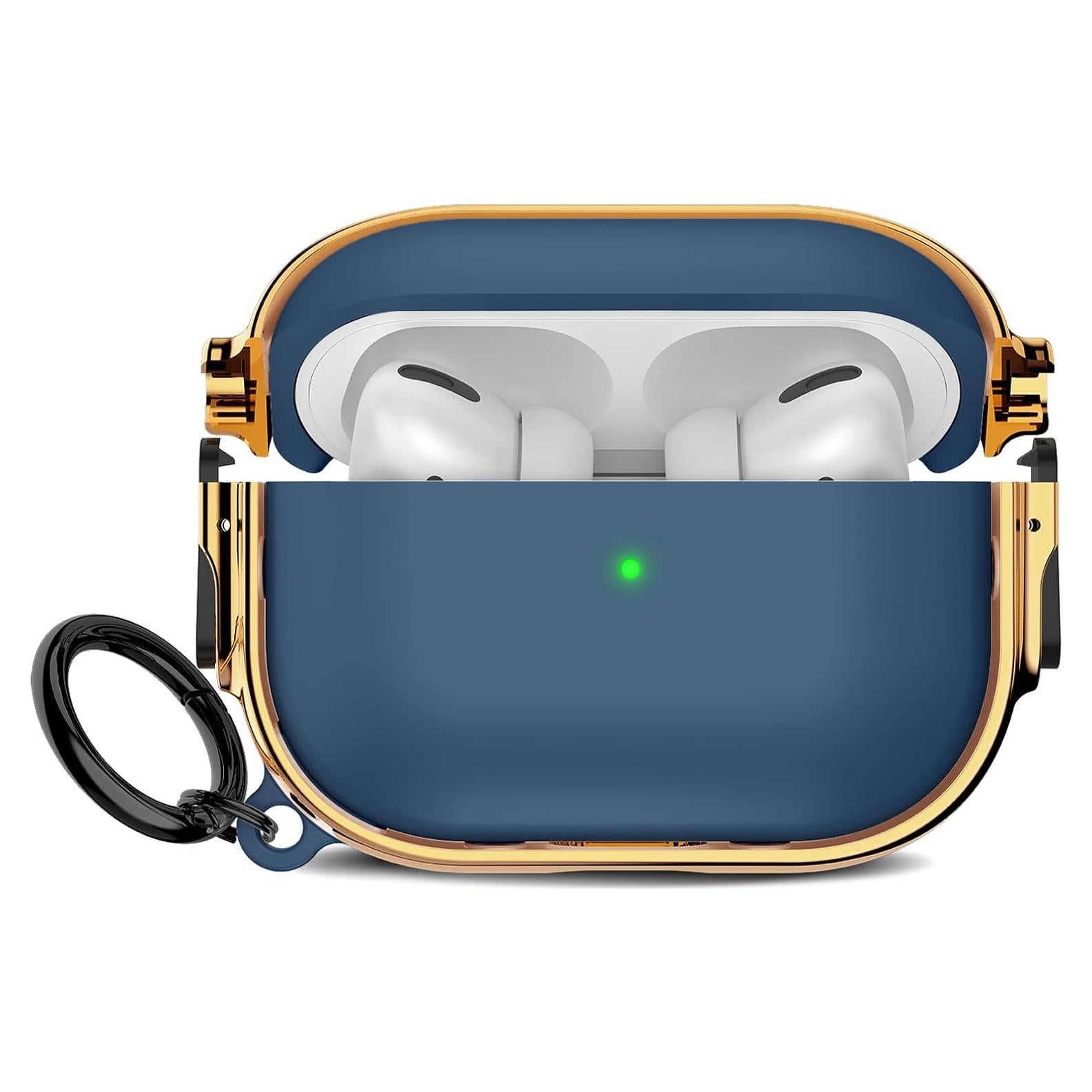 Estuche Maxjoy para AirPods Pro 2 con bloqueo - Azul Platinado