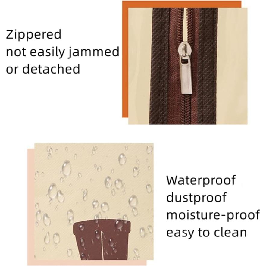 Set de 2 Bolsas de Almacenamiento para Botas Beige Rikyo