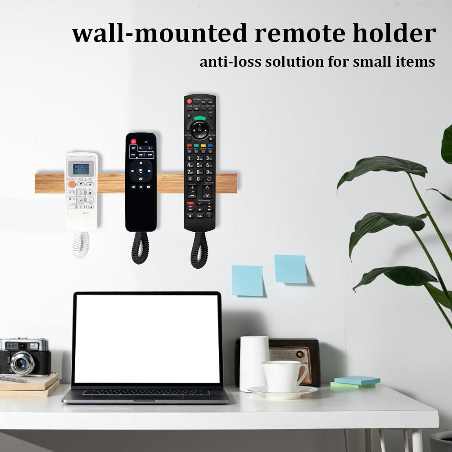 Soporte de Control Remoto Antipérdida Gormenland Negro 3 pcs