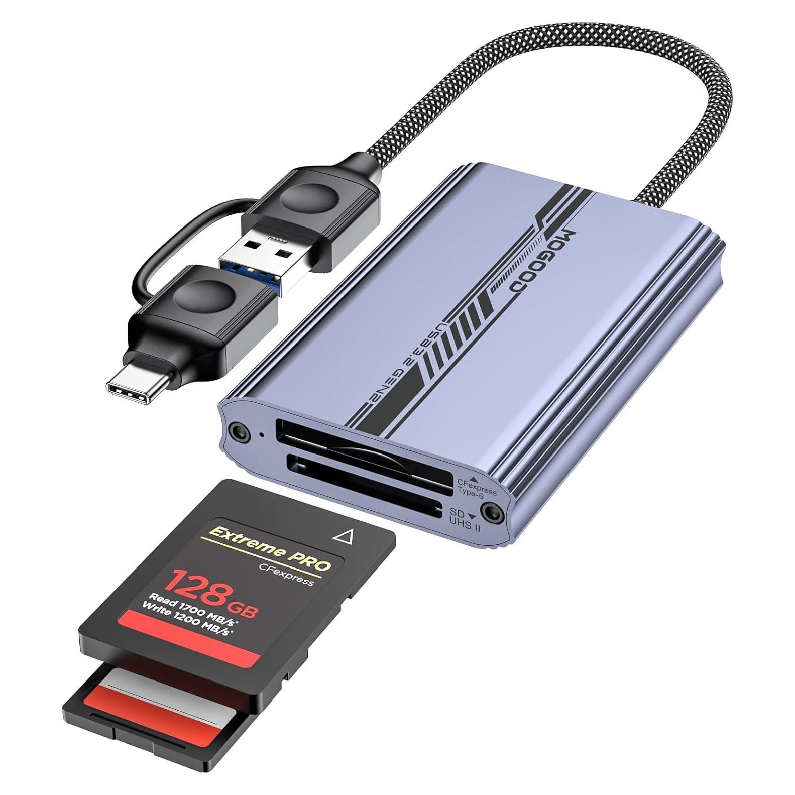 Lector de Tarjetas MOGOOD CFexpress Tipo B y SD 4.0 USB 3.2
