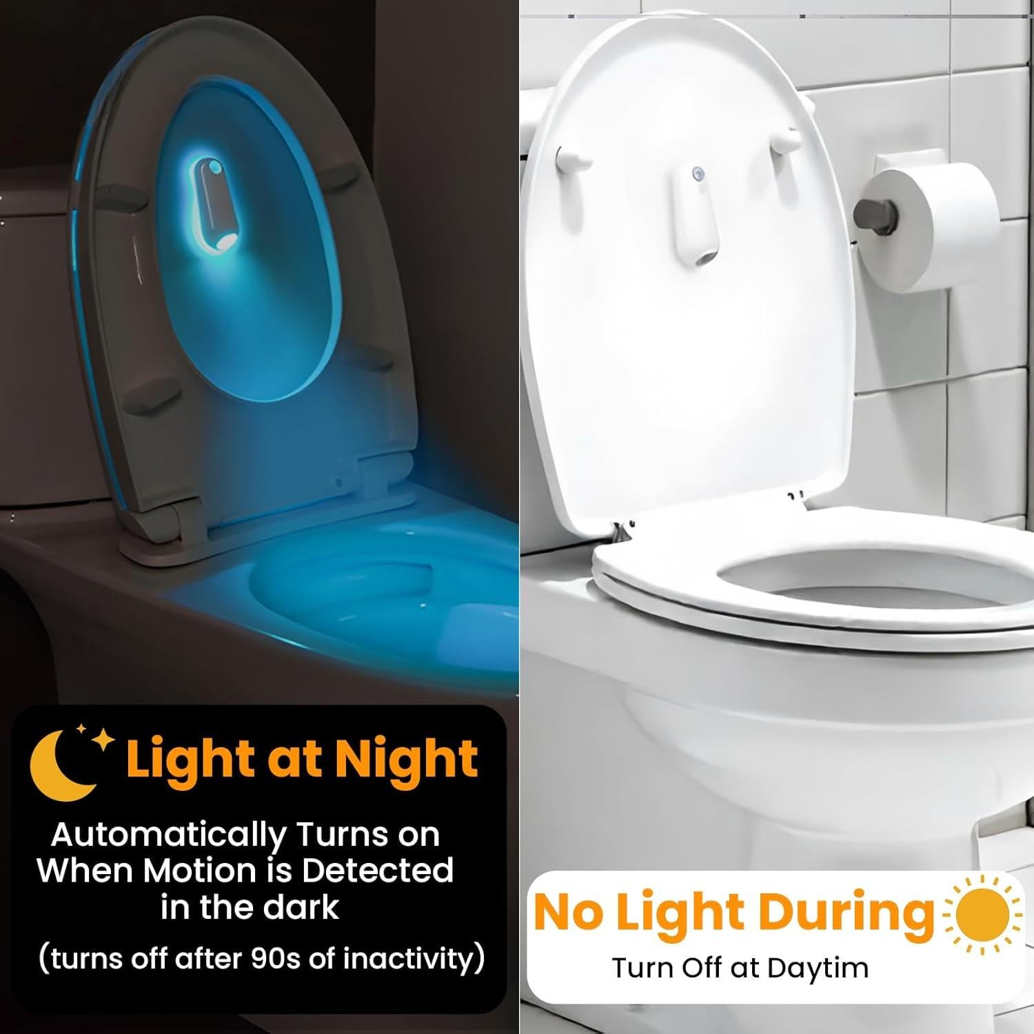 Luz Nocturna LED para Inodoro SENCU con Sensor de Movimiento