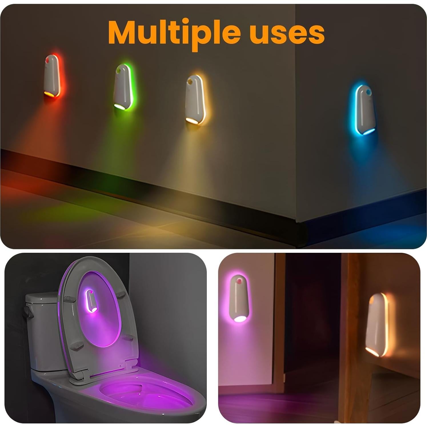 Luz Nocturna LED para Inodoro SENCU con Sensor de Movimiento