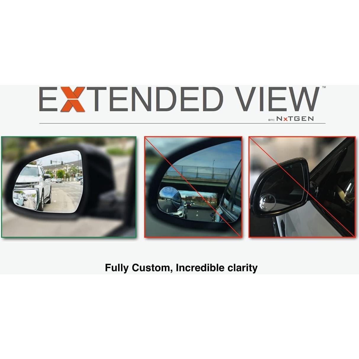 Espejos de Punto Ciego NXTGEN para BMW X3 - Juego de 2 Piezas