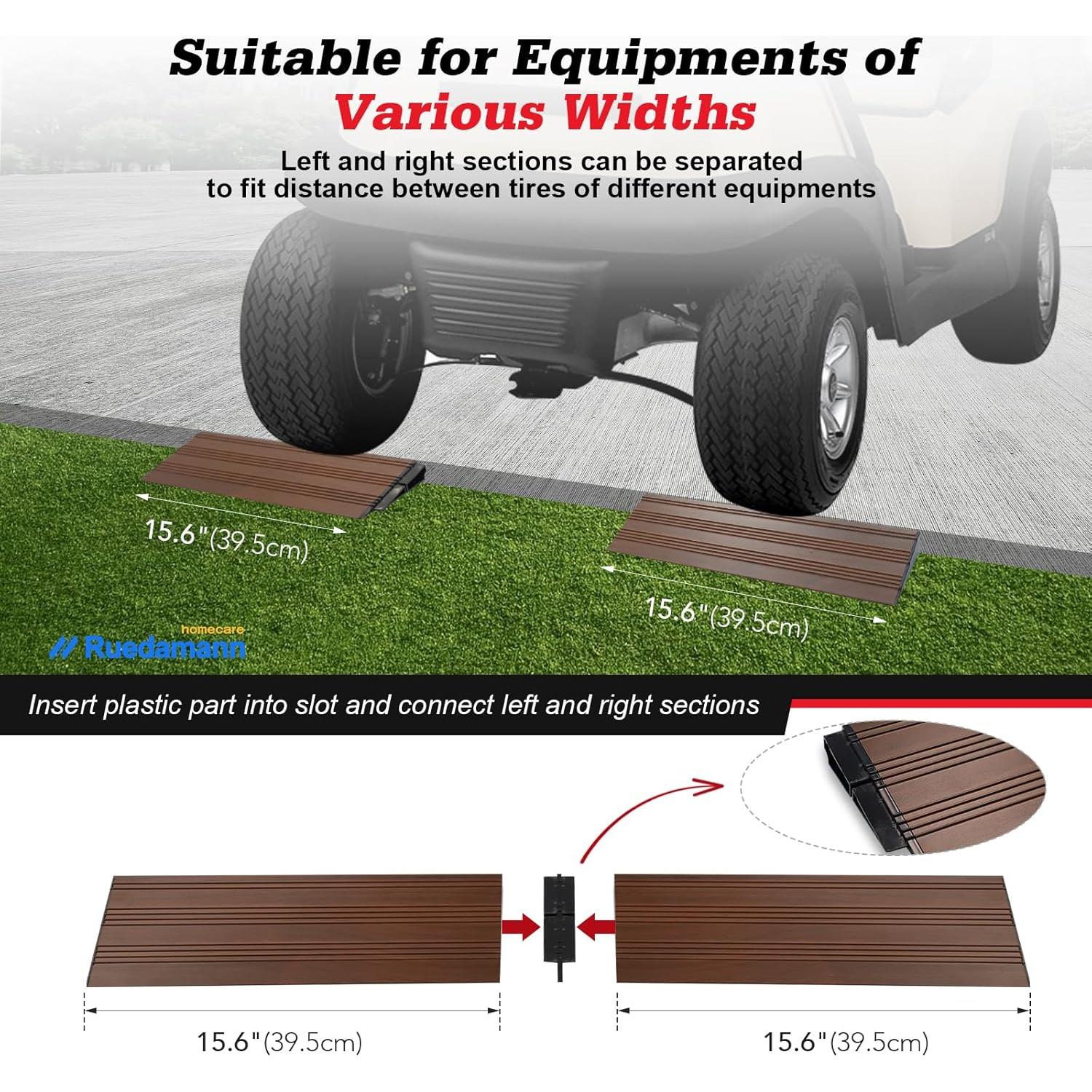 Rampa de Umbral Ruedamann 2.54 cm Antideslizante Aluminio