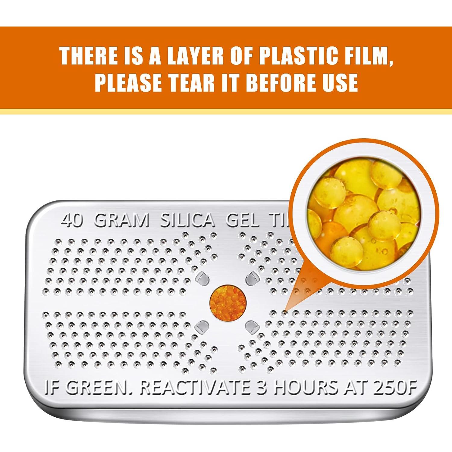 Paquete de 6 deshumidificadores de gel de sílice 40g Nuanchu