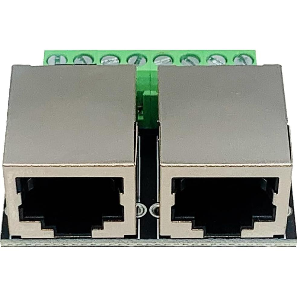 Placa de Desglose RJ45 Doble Puerto Teansic 8P8C 2 Pcs