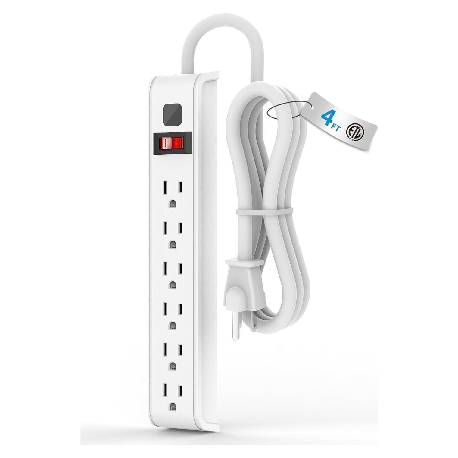 Regleta de Protección Tiffcofio 6 Salidas 600 Julios 1.22m