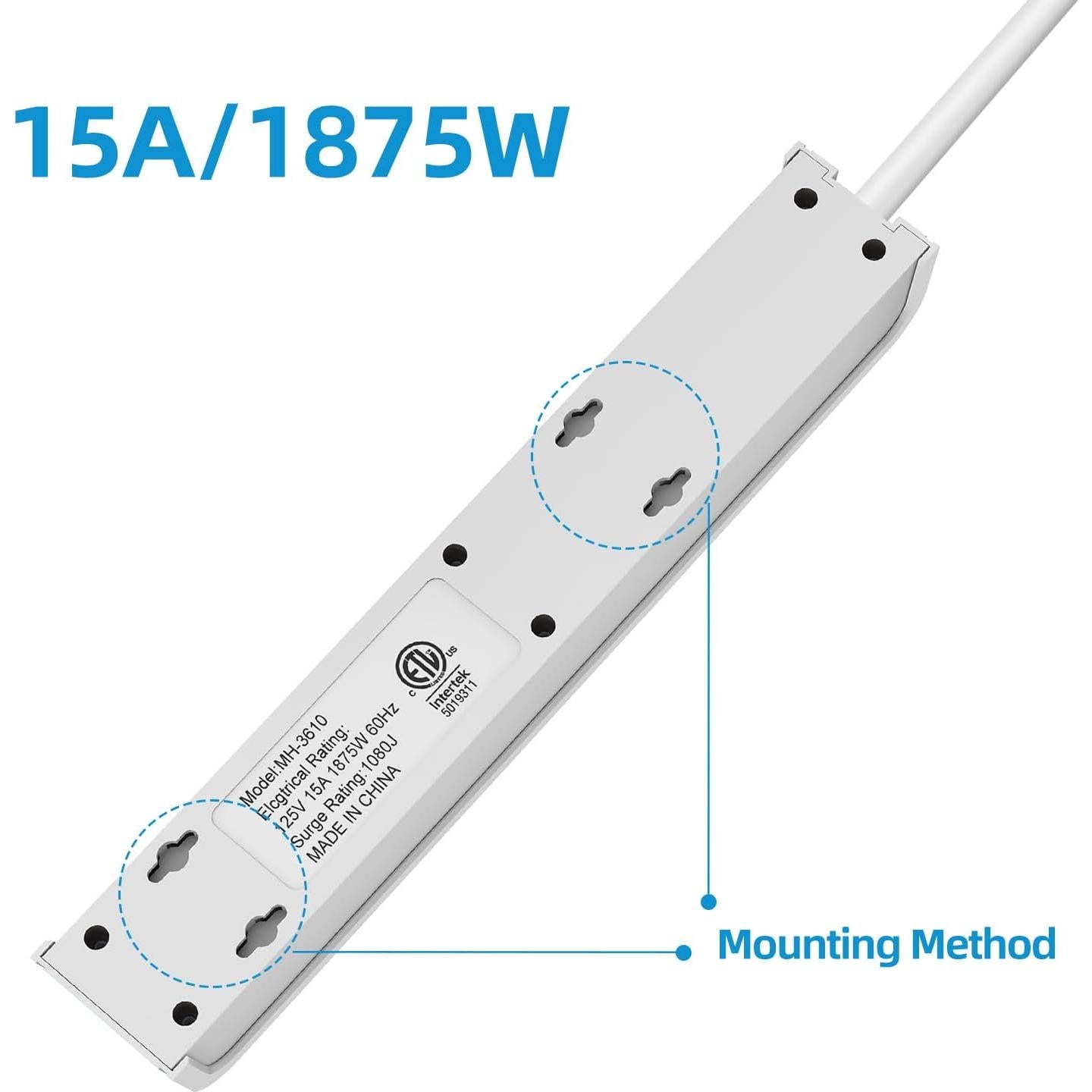 Regleta de Protección Tiffcofio 6 Salidas 600 Julios 1.22m