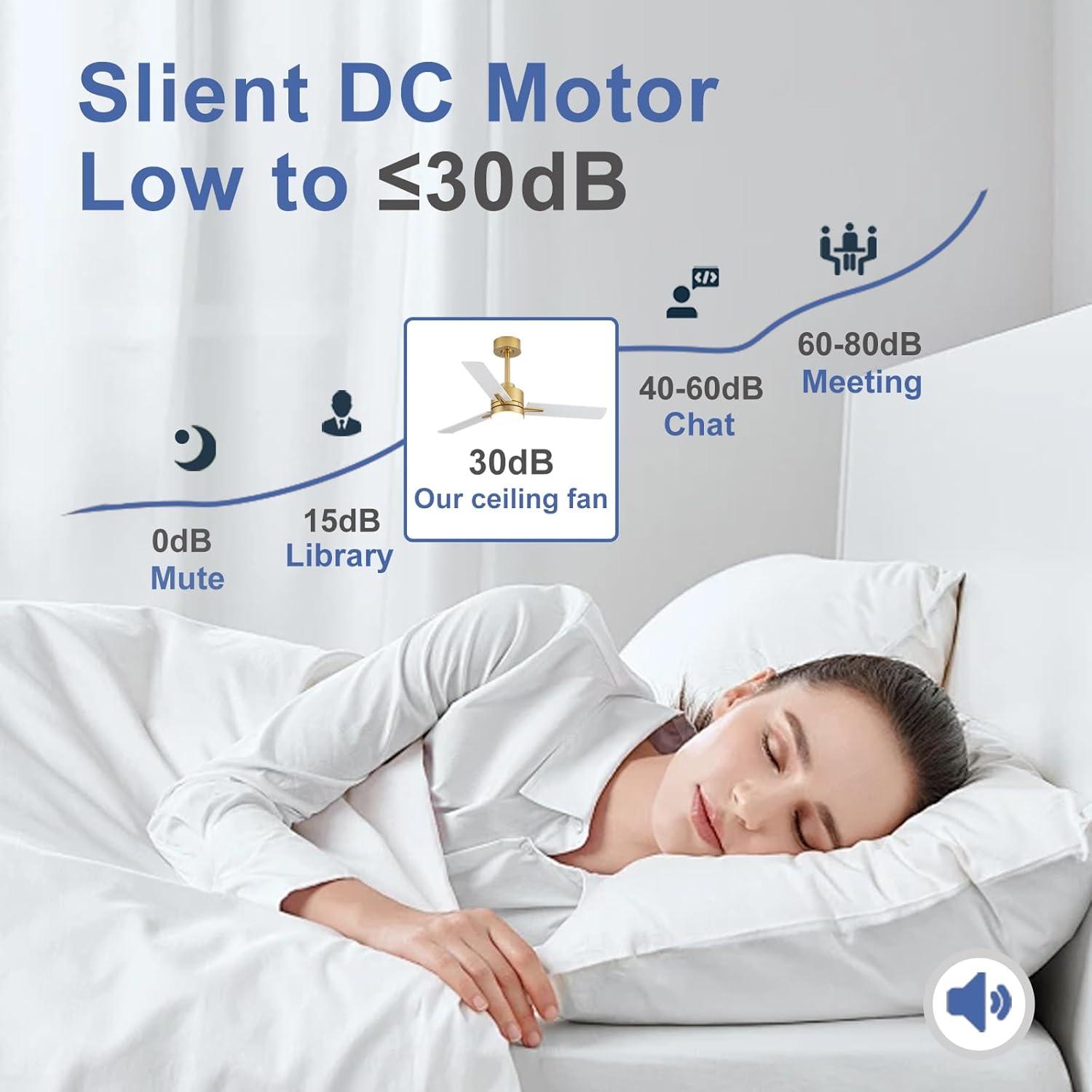 Ventilador de Techo 106.68cm LANMEL Dorado con Luces y Control Remoto