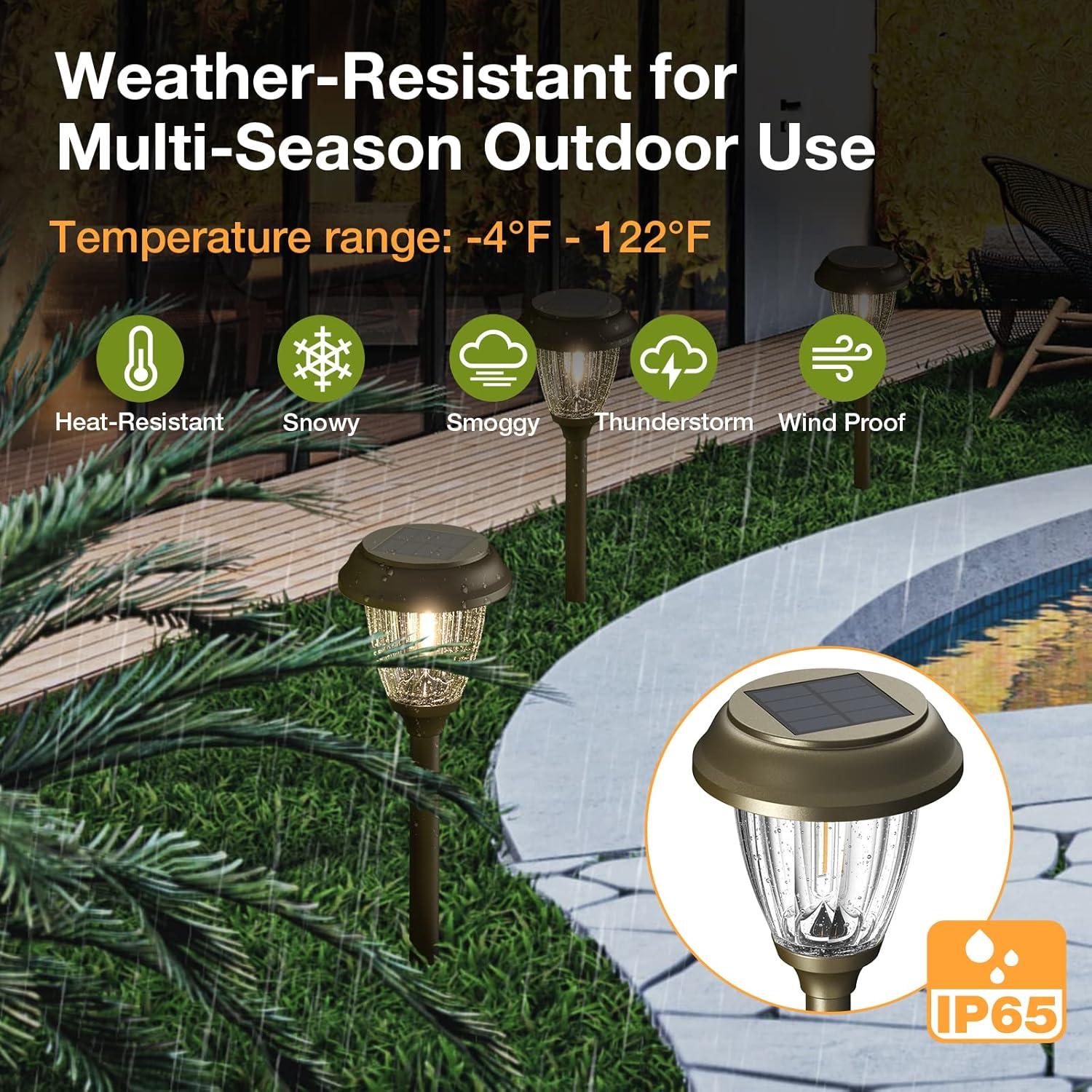 Luces Solares XMCOSY+ para Jardín 10/25 LM IP65 6 Piezas