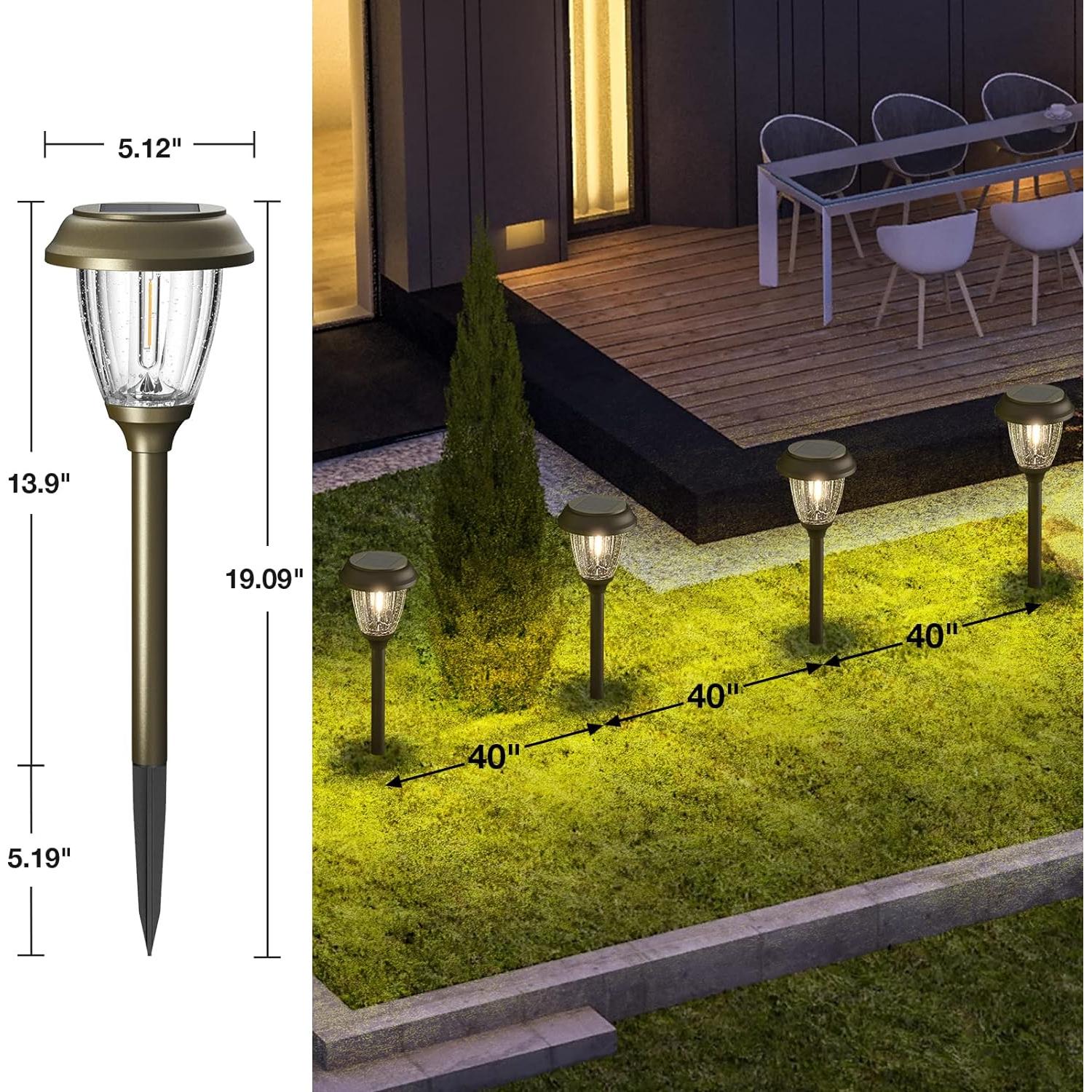 Luces Solares XMCOSY+ para Jardín 10/25 LM IP65 6 Piezas