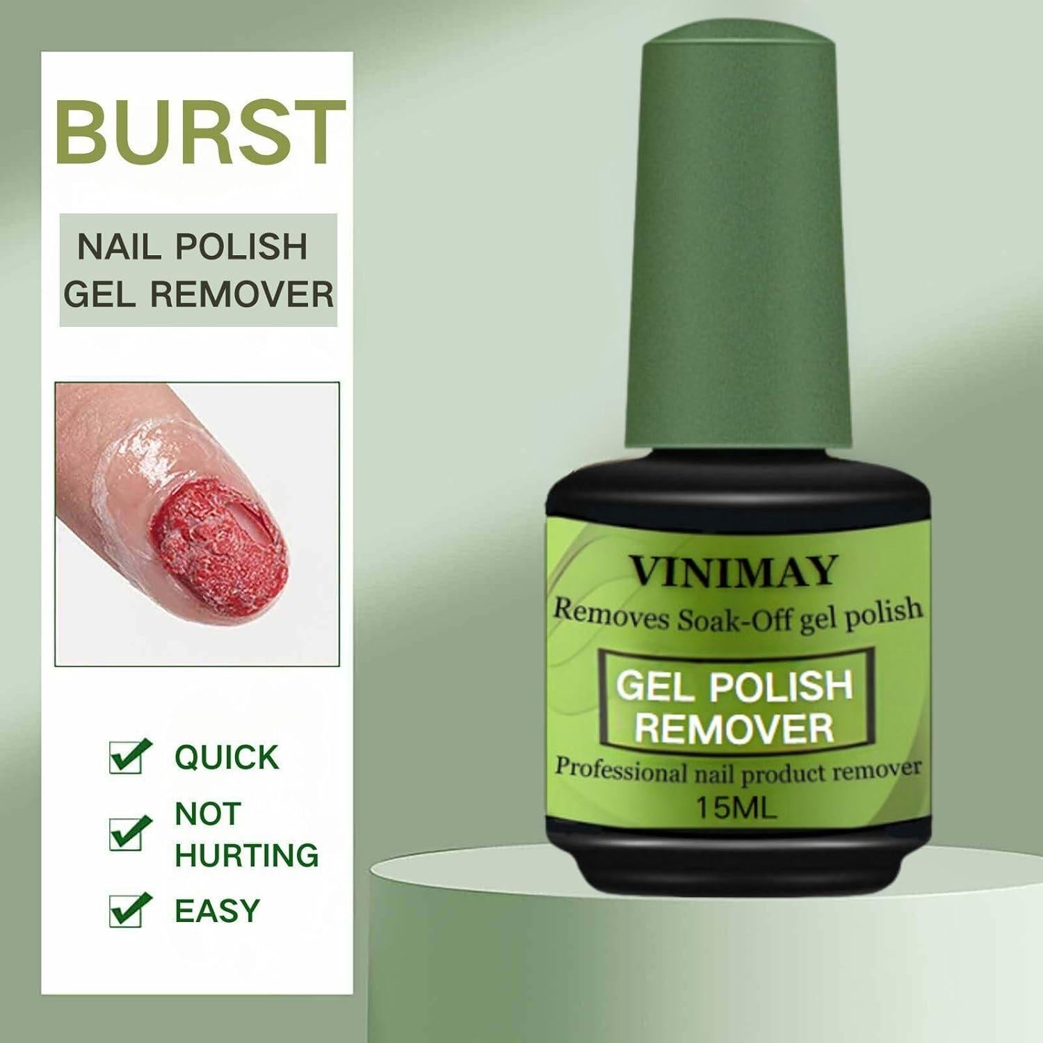 Removedor de Esmalte de Gel NovaCharm 15ml - Paquete de 2