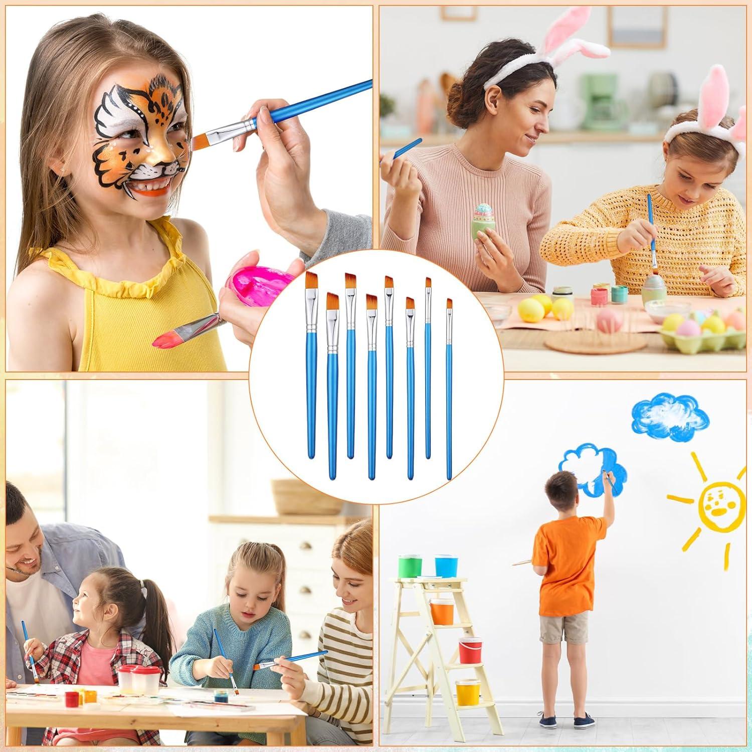 Conjunto de 48 Pinceles de Pintura Sherr - Acuarela y Acrílico