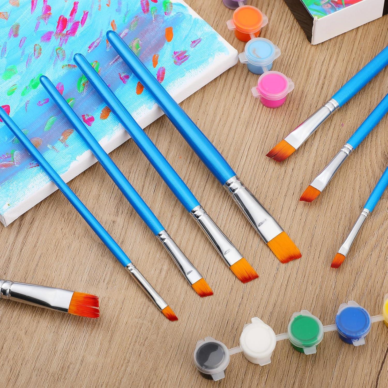 Conjunto de 48 Pinceles de Pintura Sherr - Acuarela y Acrílico