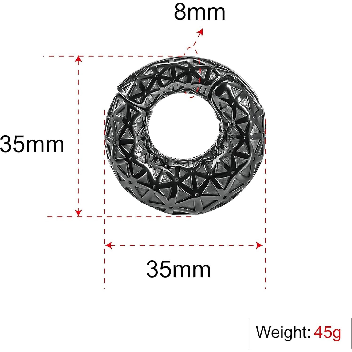 Soporte de Acero Inoxidable PUNKYOUTH 0g (8mm) para Orejas