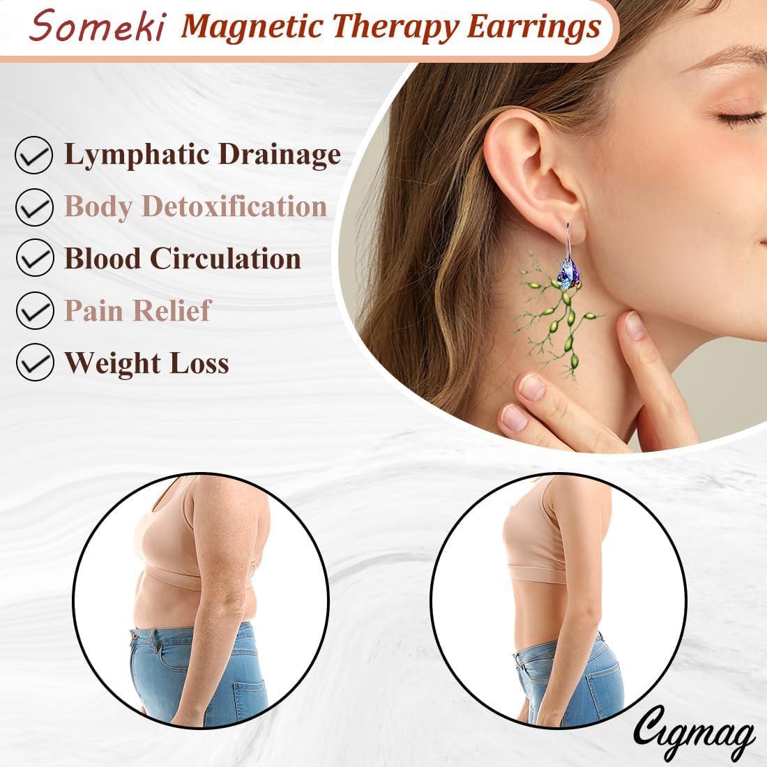 Pendientes Linfáticos de Germanio Lymphvity 2 Pcs para Mujeres